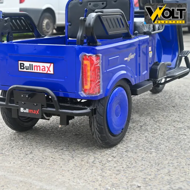 View 5 of Двуместна CARGO електрическа триколка BULLMAX A10 CE, 60V, 2800W, 20Ah, синя