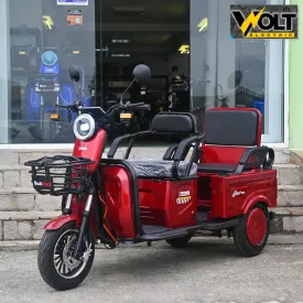 Двуместна CARGO електрическа триколка BULLMAX A10 CE, 60V, 2800W, 20Ah, червена Двуместна CARGO електрическа триколка BULLMAX A10 CE, 60V, 2800W, 20Ah, червена