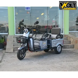 Двуместна CARGO електрическа триколка BULLMAX A10 CE, 60V, 2800W, 20Ah, сив металик Двуместна CARGO електрическа триколка BULLMAX A10 CE, 60V, 2800W, 20Ah, сив металик