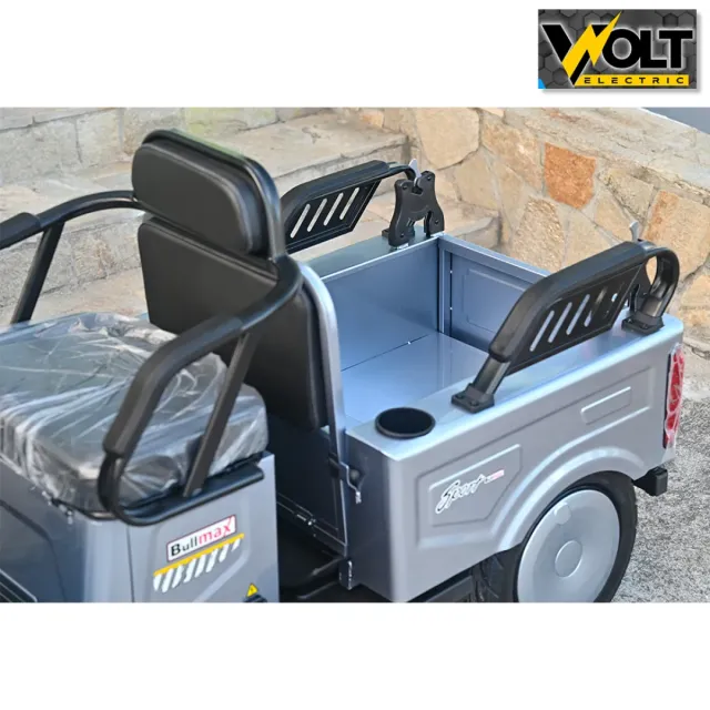 View 2 of Двуместна CARGO електрическа триколка BULLMAX A10 CE, 60V, 2800W, 20Ah, сив металик