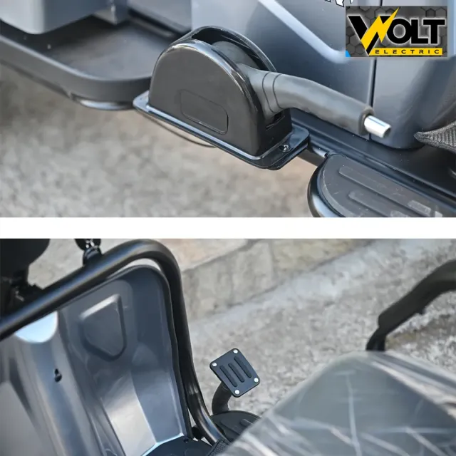 View 4 of Двуместна CARGO електрическа триколка BULLMAX A10 CE, 60V, 2800W, 20Ah, сив металик