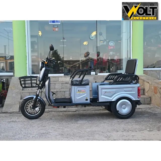 View 11 of Двуместна CARGO електрическа триколка BULLMAX A10 CE, 60V, 2800W, 20Ah, сив металик