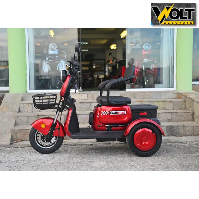 View 2 of Триместна електрическа триколка C3, 2000W, 60V, 10” джанти, CE сертификат