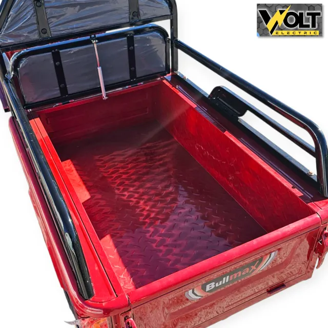 View 3 of Електрическа cargo товарна триколка BULLMAX S-500, 60V, 20Ah, 500кг. товароносимост, червена