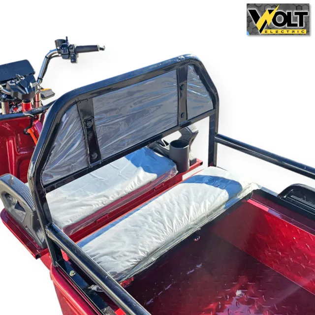 View 4 of Електрическа cargo товарна триколка BULLMAX S-500, 60V, 20Ah, 500кг. товароносимост, червена