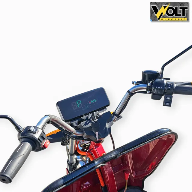 View 7 of Електрическа cargo товарна триколка BULLMAX S-500, 60V, 20Ah, 500кг. товароносимост, червена