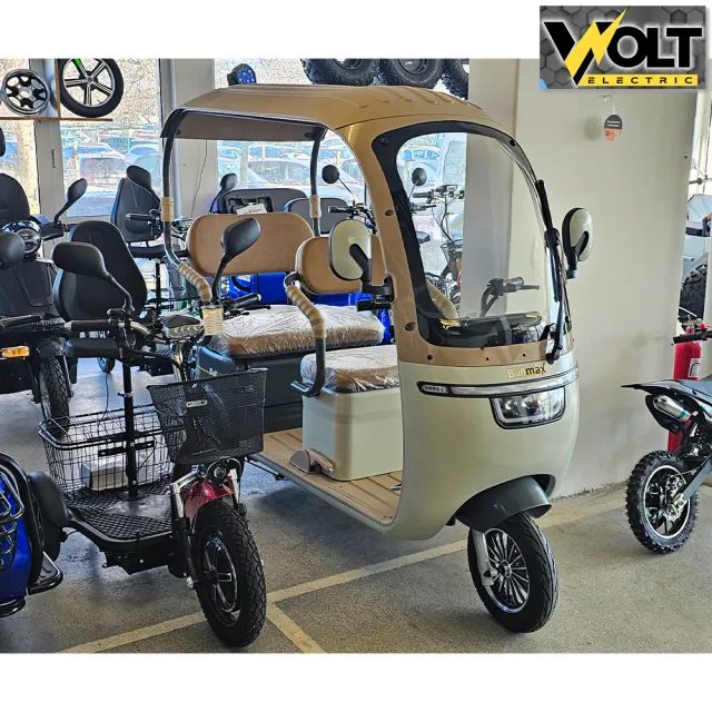 View 12 of Двуместна електрическа триколка с покрив BULLMAX CRUISER 2, 3000W, 72V, CE сертификат