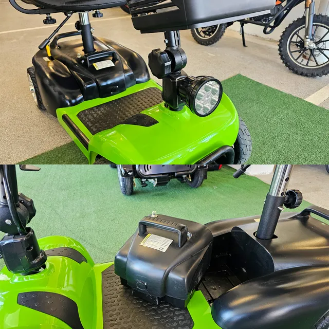 View 5 of Инвалидна електрическа четириколка Volt Electric N1 MAXI 500W, разглобяема, 500W, зелена