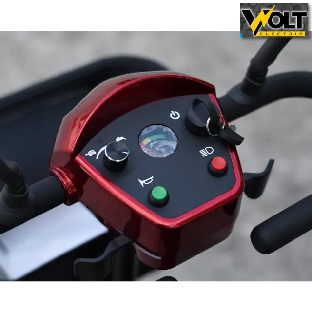 View 4 of Инвалидна електрическа четириколка Volt Electric N1 MAXI, разглобяема, 500W, червена