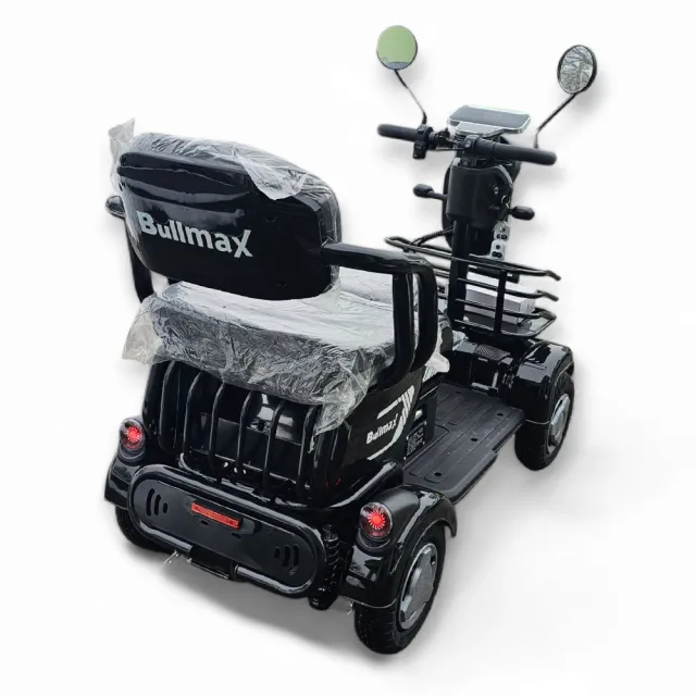 View 3 of Електрическа четириколка BULLMAX A9, рекуперация, магнитна спирачка, 1500W, 48V/20Ah, черна