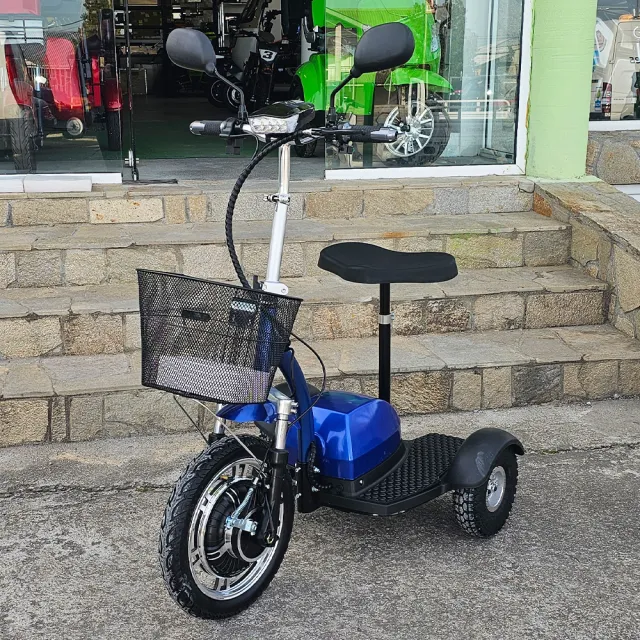 View 5 of Електрическа триколка Volt Electric A2, 750W, 48V, синя